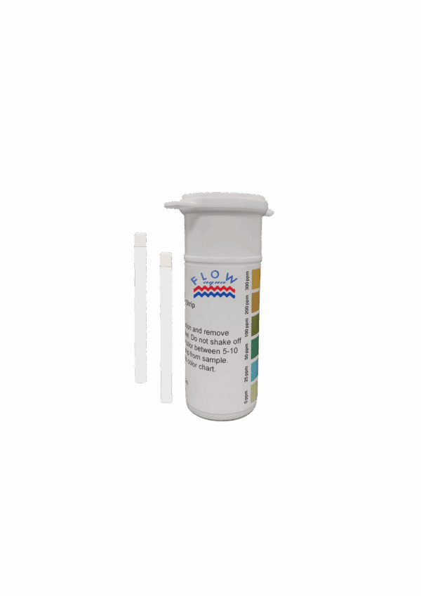 Chlorine Test Strip 0–300 ppm | 50 Strips — FLOW EST (Jordan)