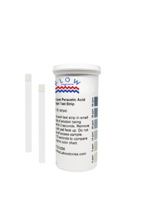 The Low Level Peracetic Acid Test strip Low Level Peracetic Acid Test Strip, 50 ppm