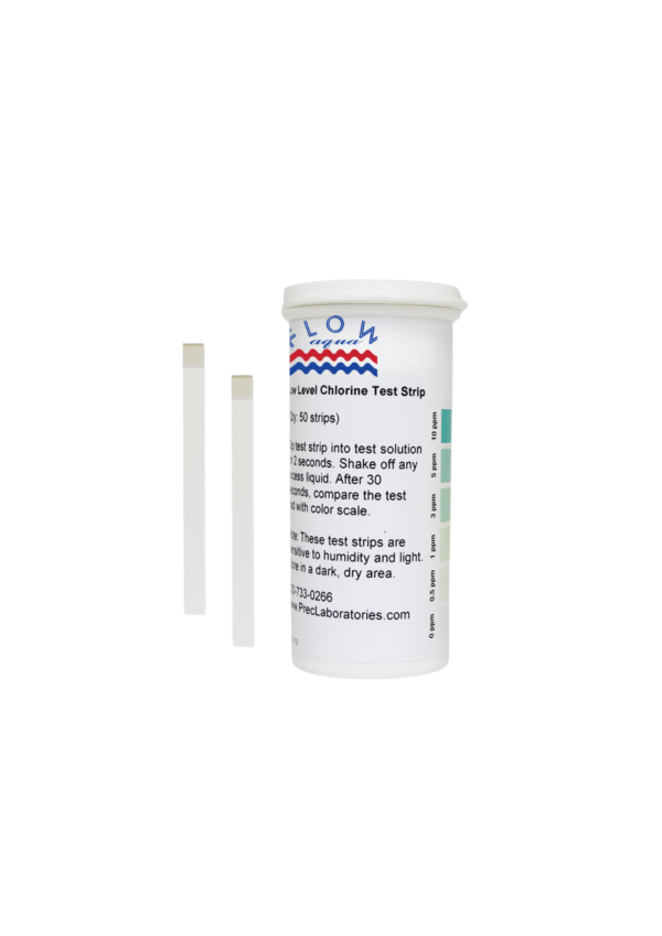 Low-Level Chlorine Test Strip 0–10 ppm | 50 Strips — FLOW EST (Jordan)